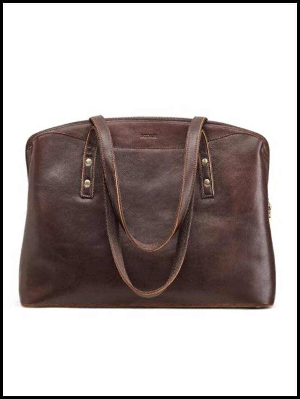 Full Grain Cattle Leather Tote Bag Large Capacity Shoulder Handbag